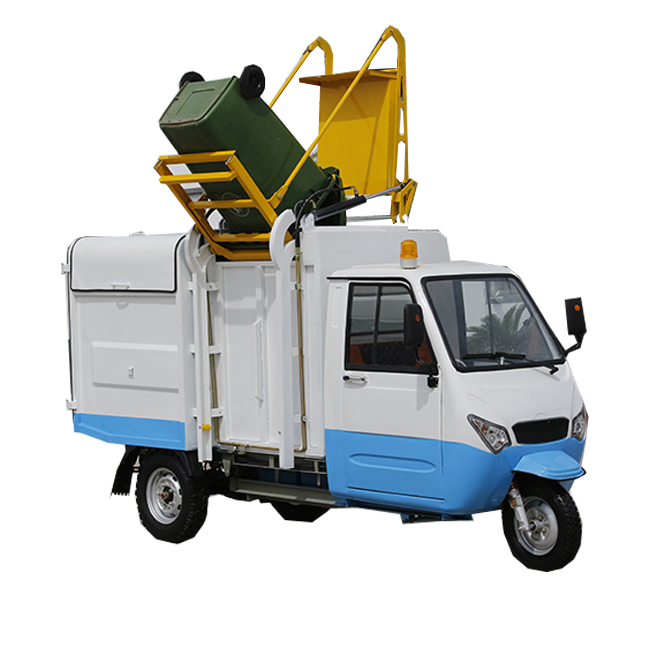 Chinese Manufacturer cheap High Quality Mini side loading Garbage Truck Tricycle