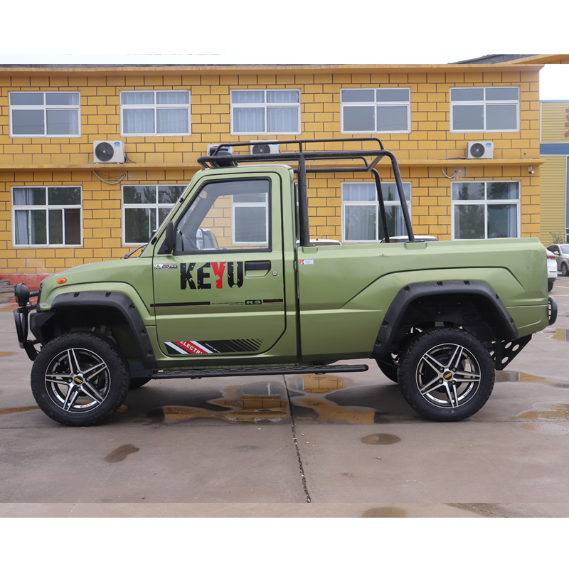 China new upgrade high quality 4 wheel 2 door electric cargo box mini cargo pickup truck