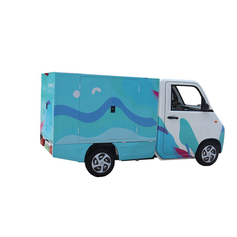 High -speed four -wheels 1 seat mini electric box truck from China