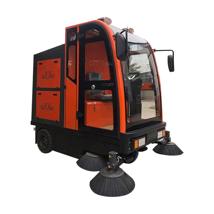 Electric Sweeper Factory District Outdoor Road Sweeper Driving Street Sweeper